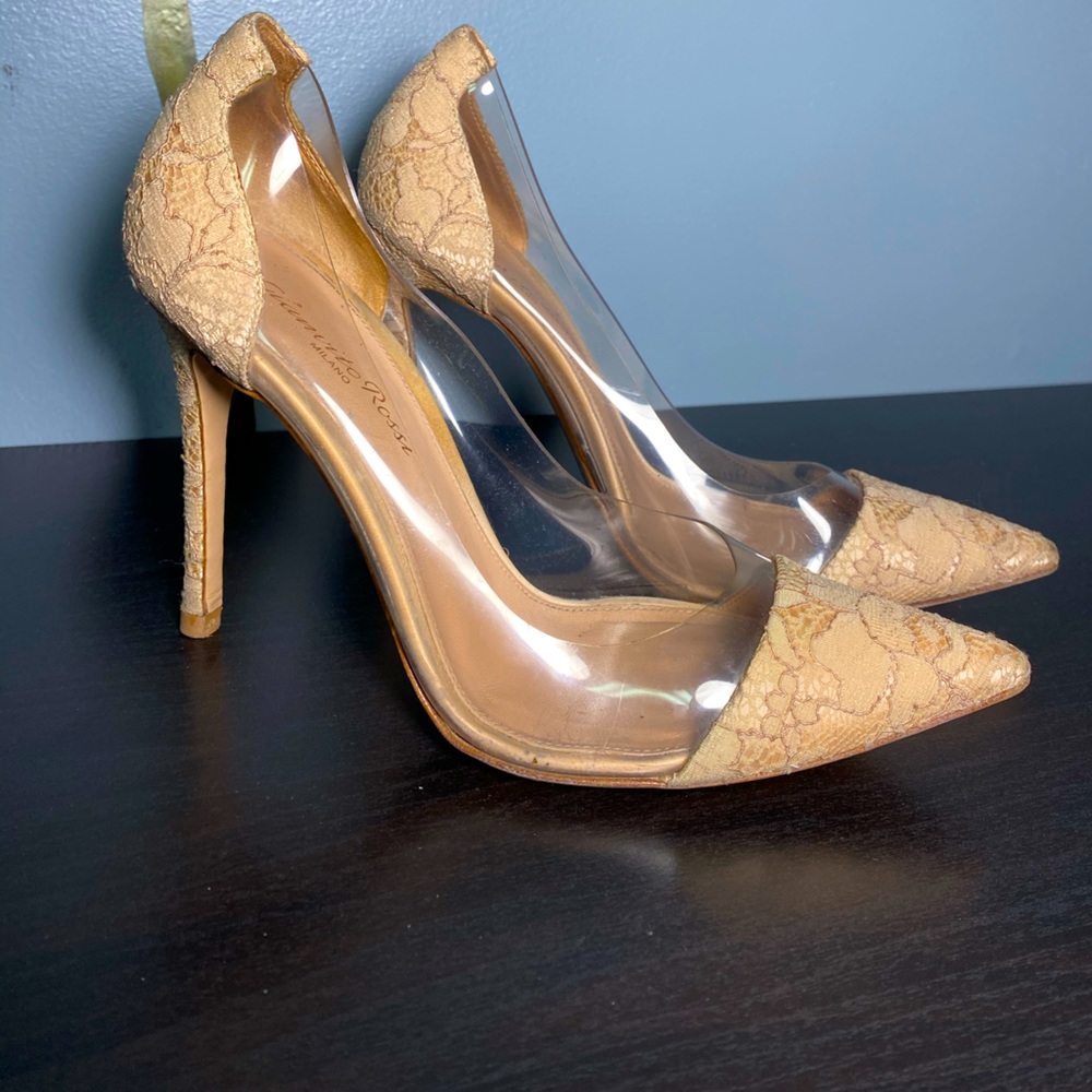 Gianvito Rossi Beige Plexy